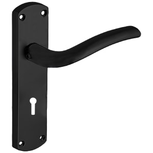 Goodrich Matt Black Lever Lock Door Handle - 1 Pair