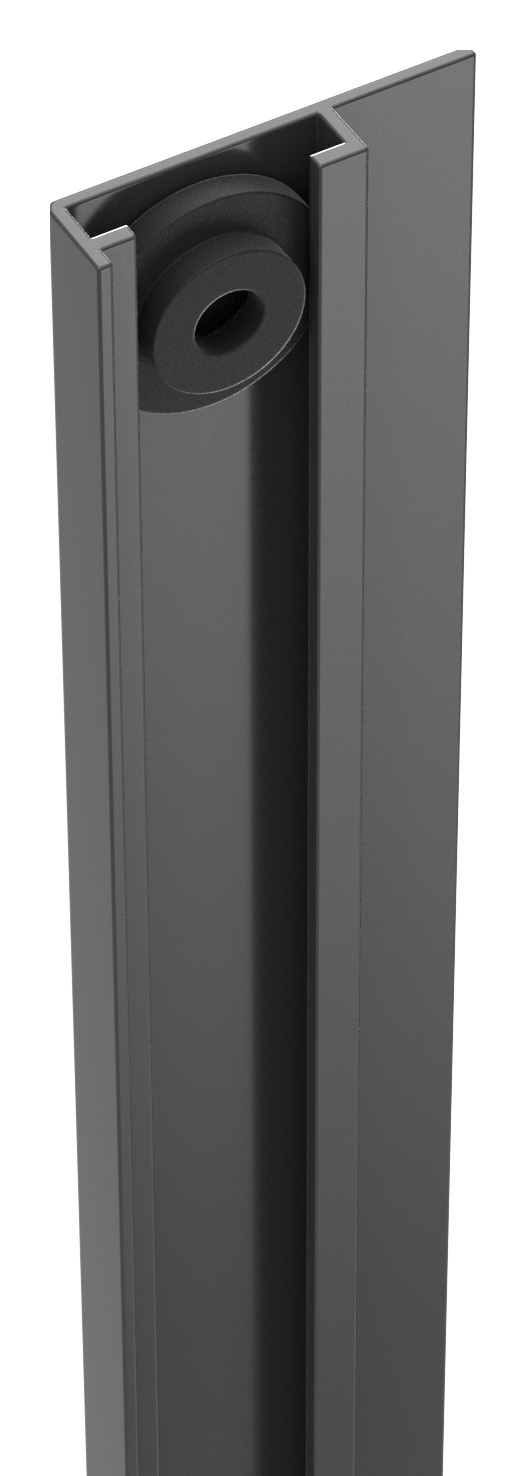 DuraPost U Channel Anthracite Grey Cover Strip - 2100mm