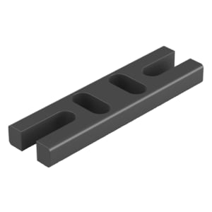 DuraPost Black Capping Rail Packer - 60mm - Pack of 10