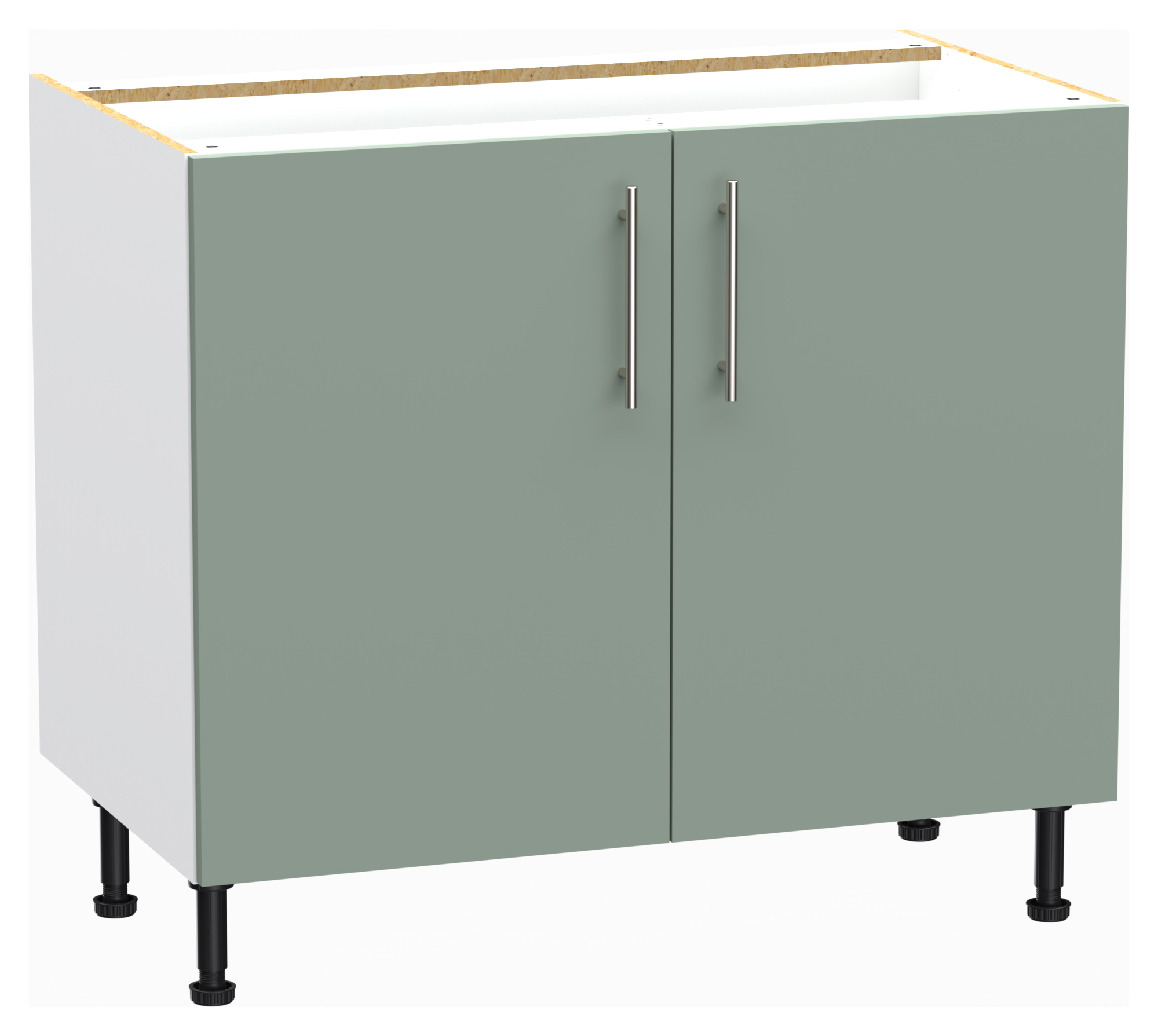 Wickes Orlando Reed Green Base Unit - 1000mm