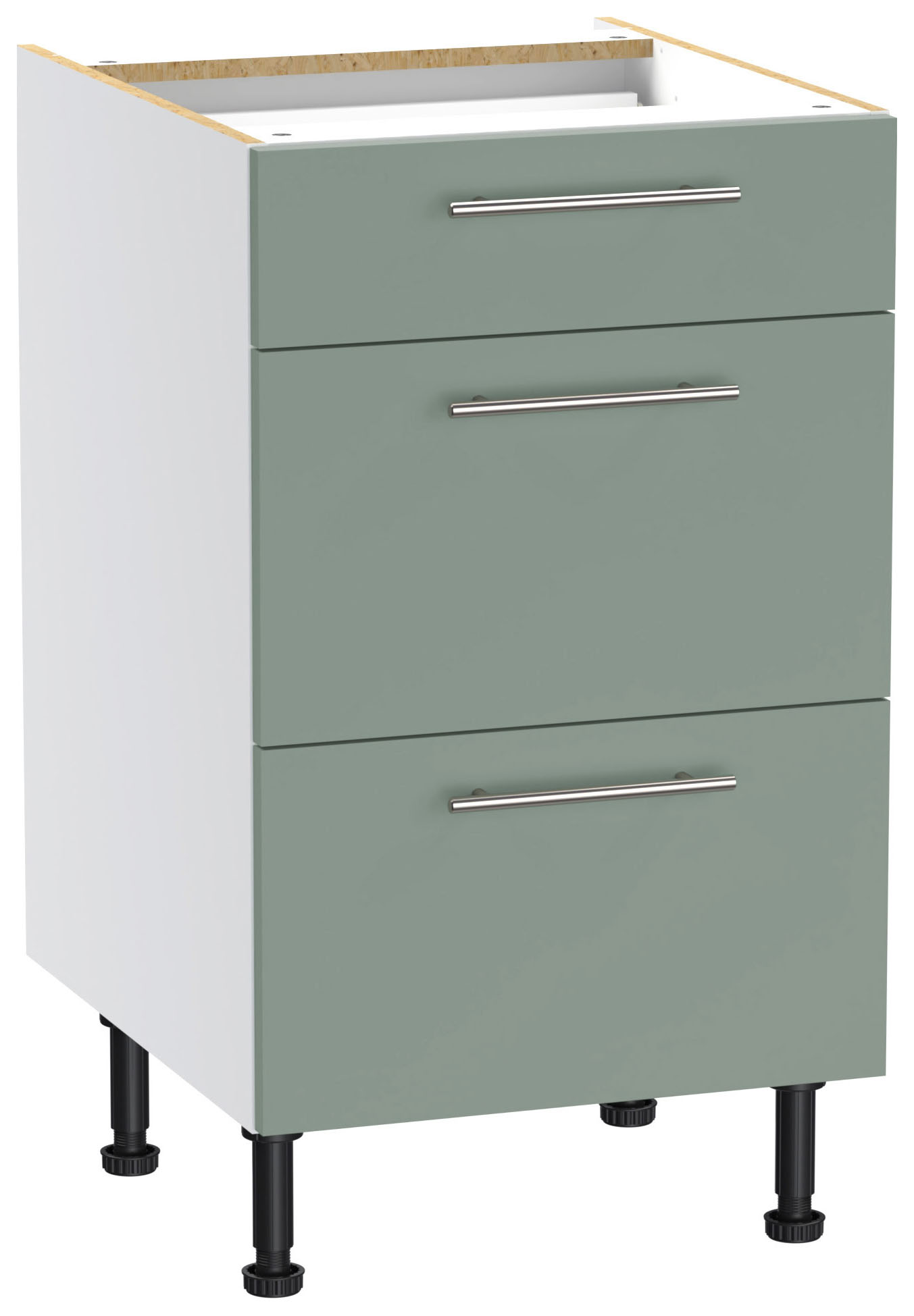 Image of Wickes Orlando Reed Green Drawer Unit - 500mm