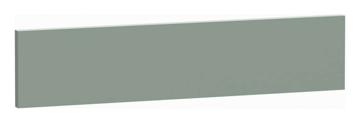 Image of Wickes Orlando Reed Green Appliance Fascia - 600 x 131mm