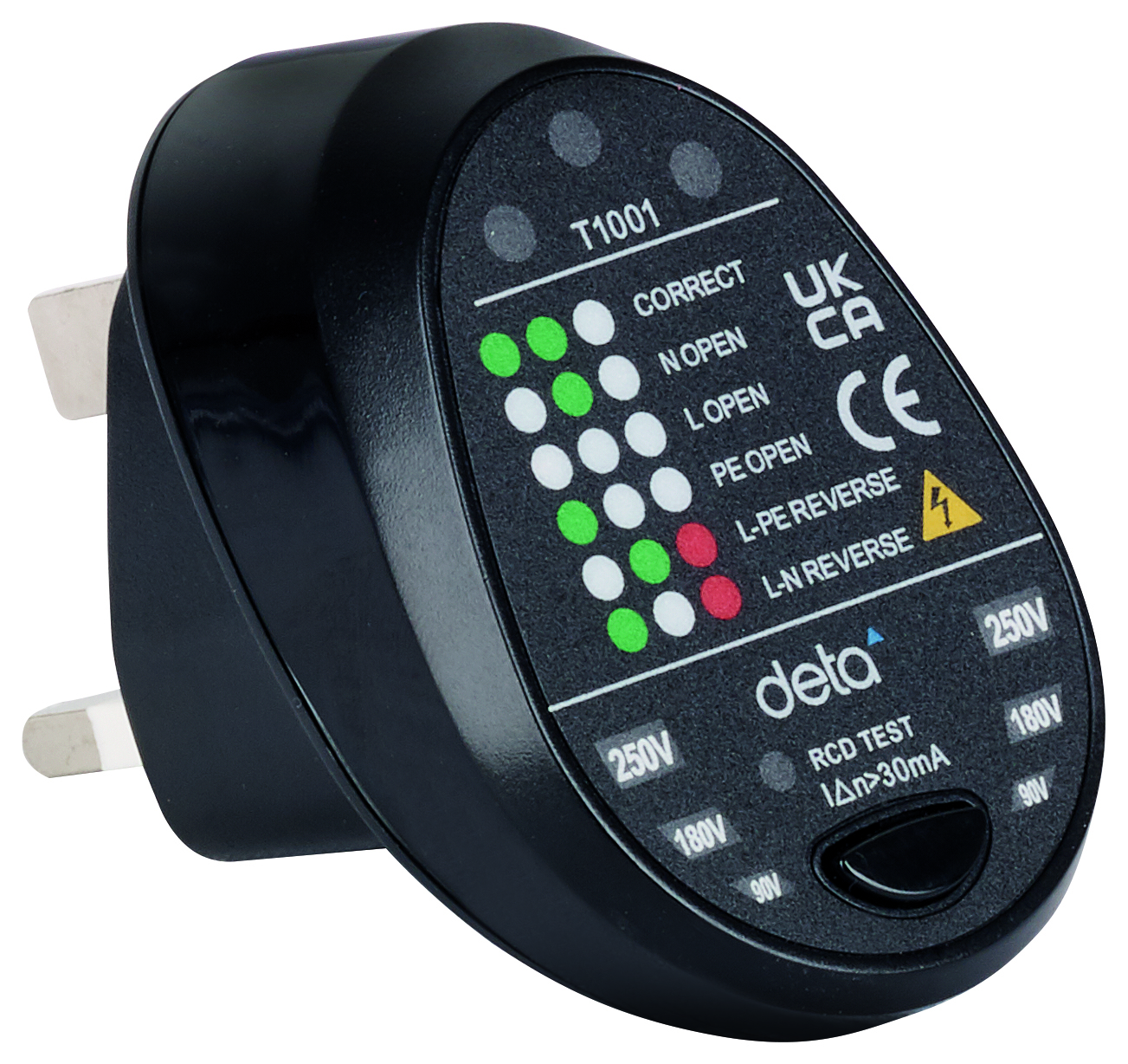 Image of Deta Electric BS Socket Tester With Led Indicator, in Black