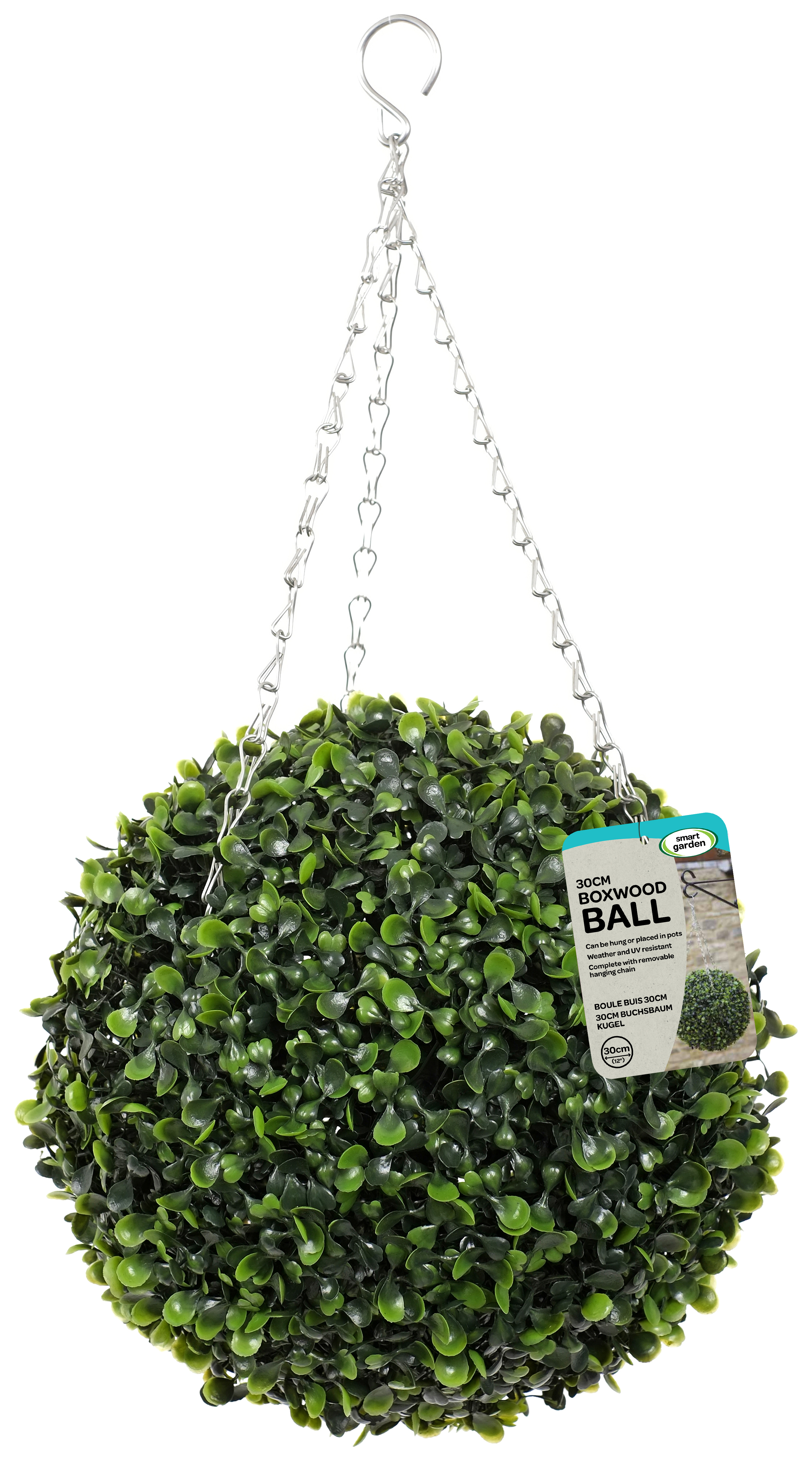 Faux Boxwood Topiary Ball - 30cm