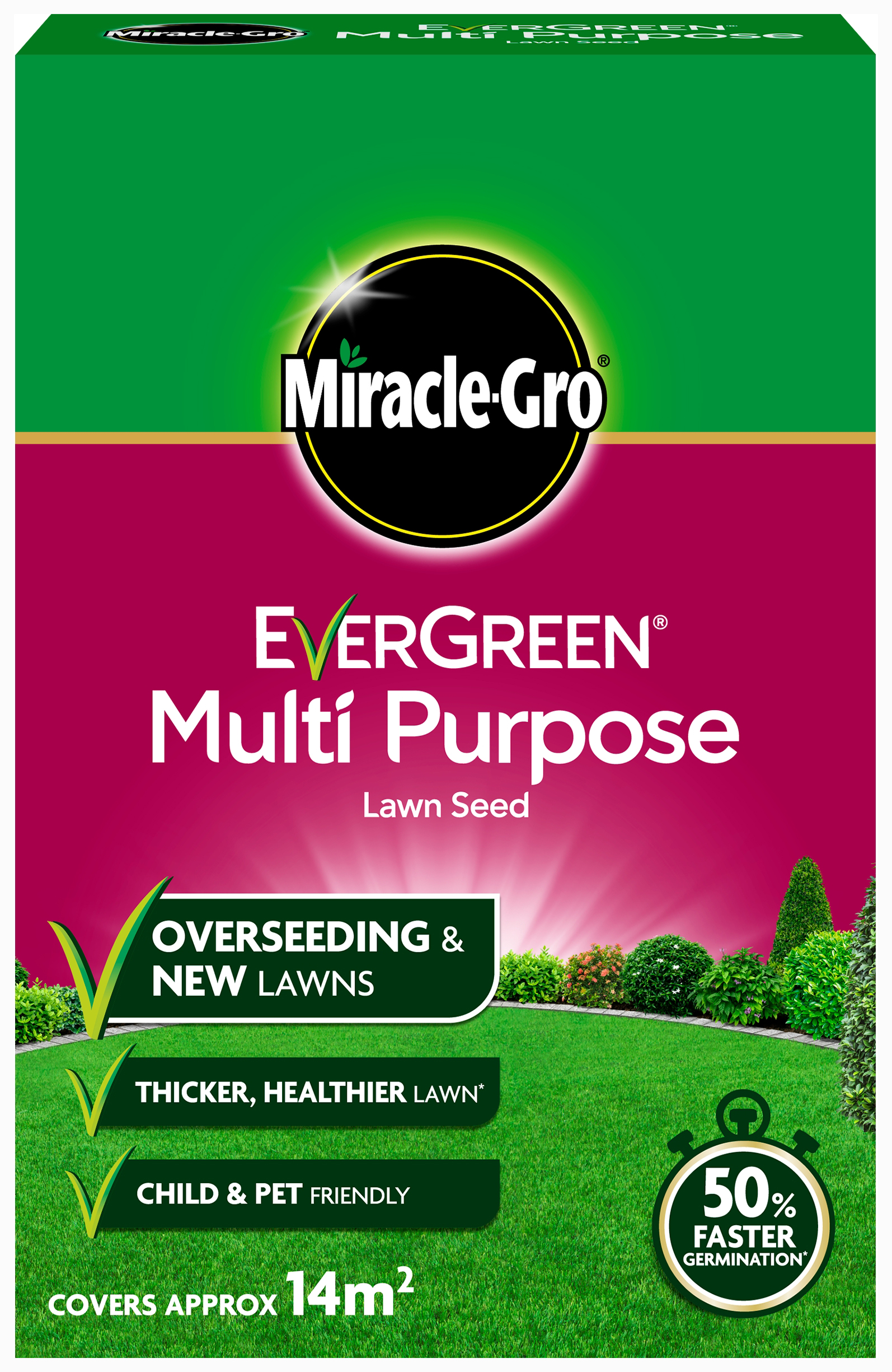 Image of Miracle-Gro Multi Purpose Lawn Seed - 420g