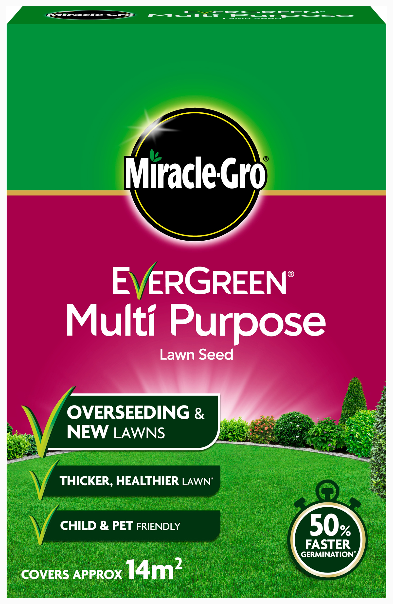 Miracle-Gro Multi Purpose Lawn Seed - 420g