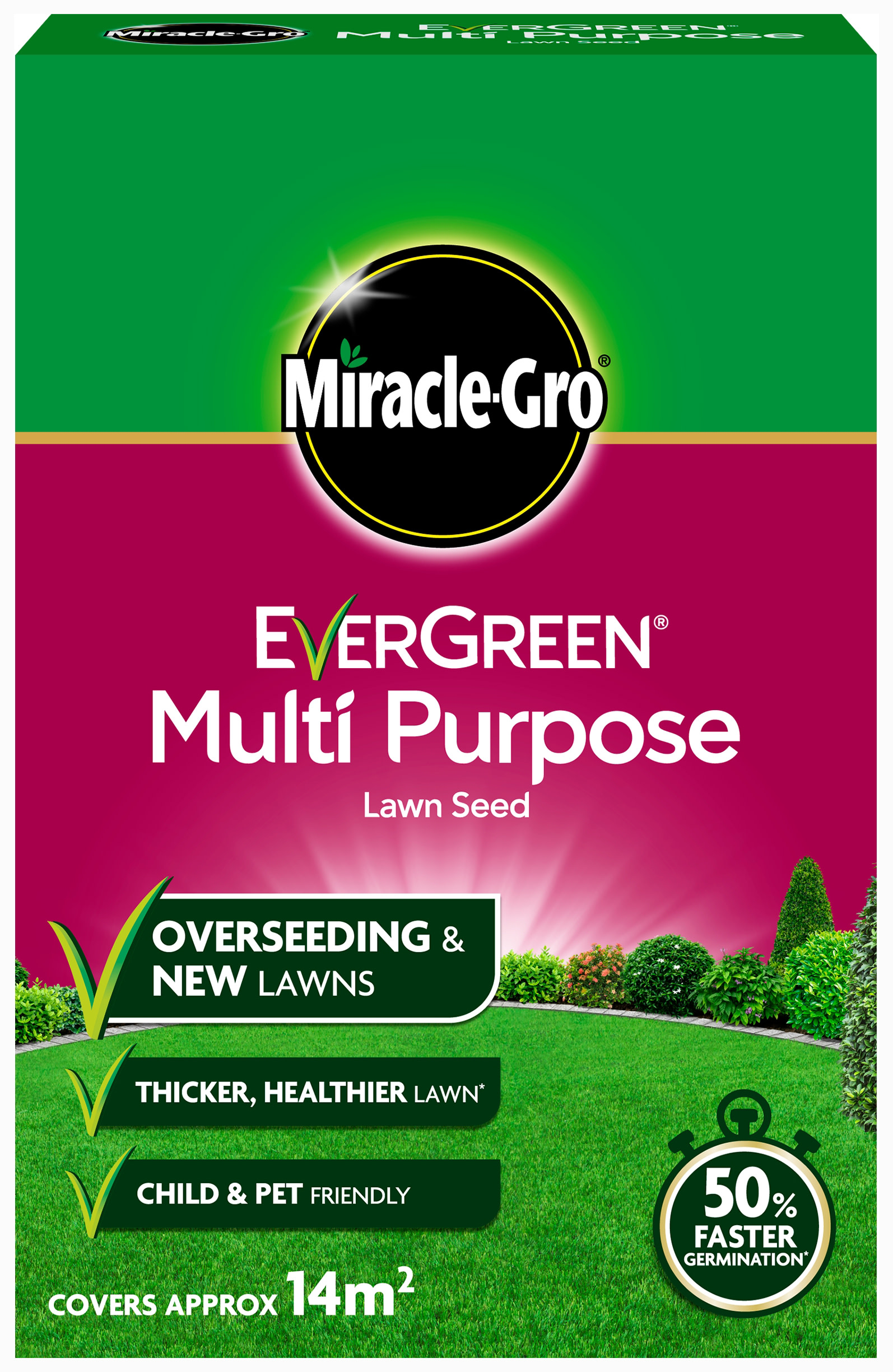 MiracleGro Multi Purpose Lawn Seed 420g Wickes.co.uk
