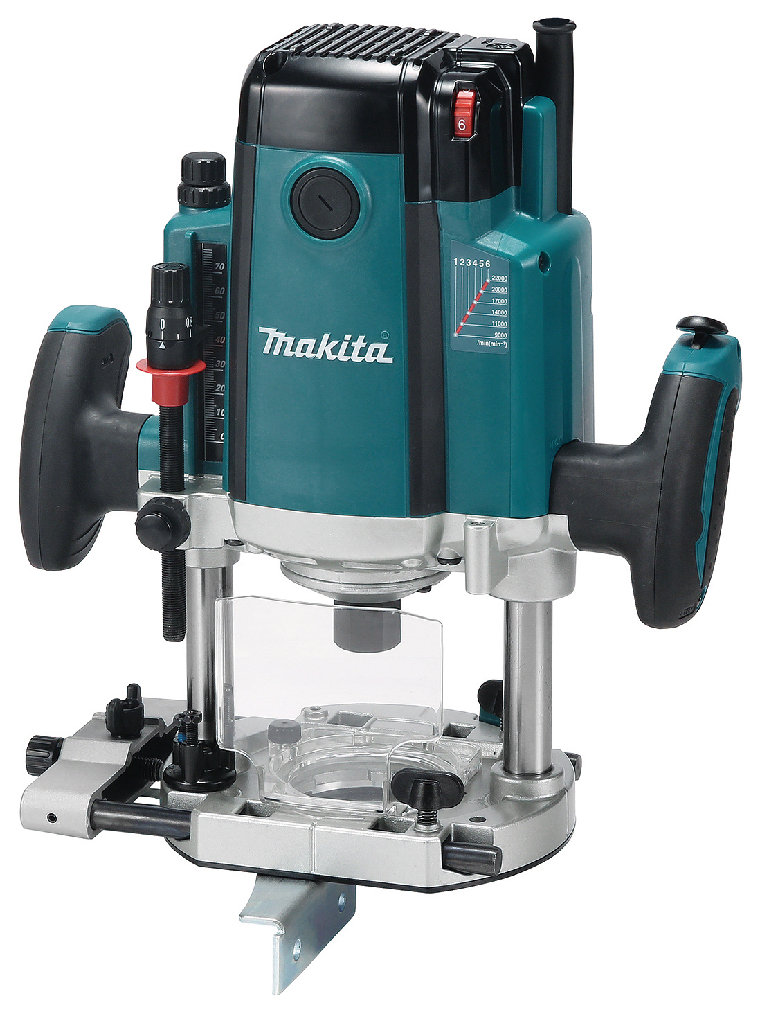 Image of Makita RP2303FC/2 240V 1/2" Plunge Router, in, Size: 2100W