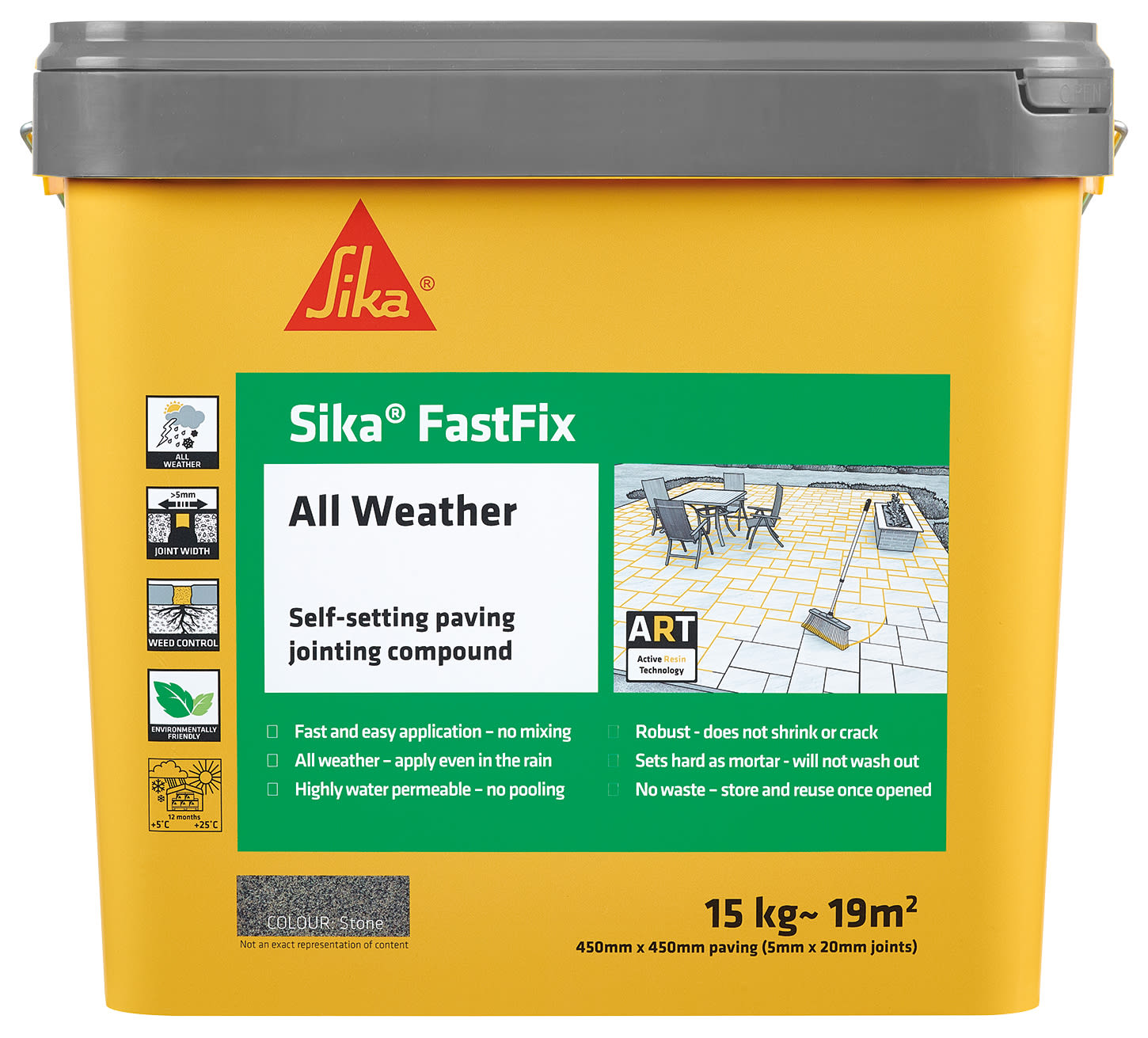 Sika FastFix All Weather Stone Paving Jointing Compound