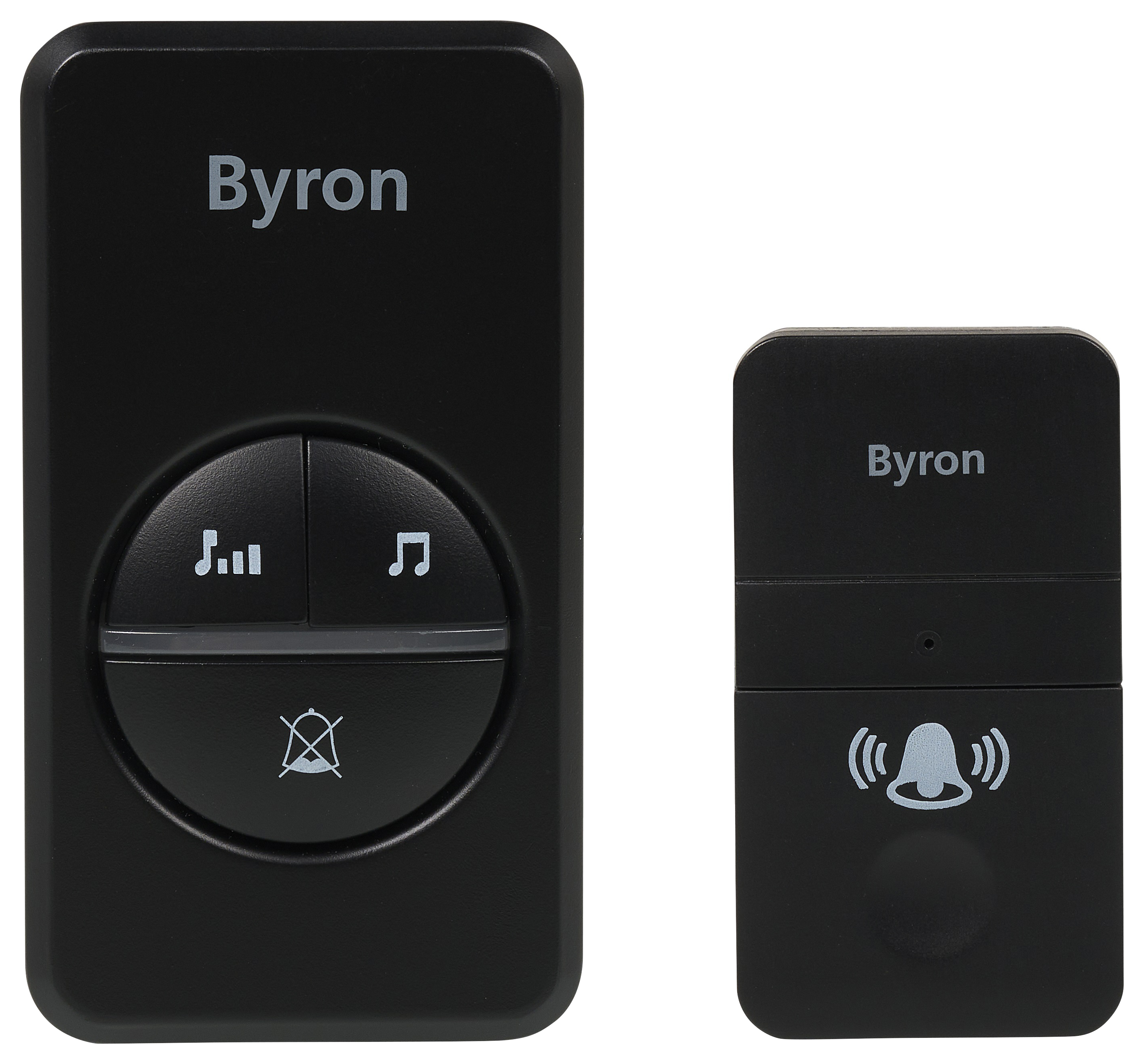 Byron Kinetic Doorbell with Chime - Black