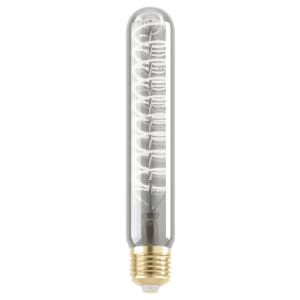Eglo LED Dimmable Tube Twisted Filament E27 Chrome Light Bulb - 4W