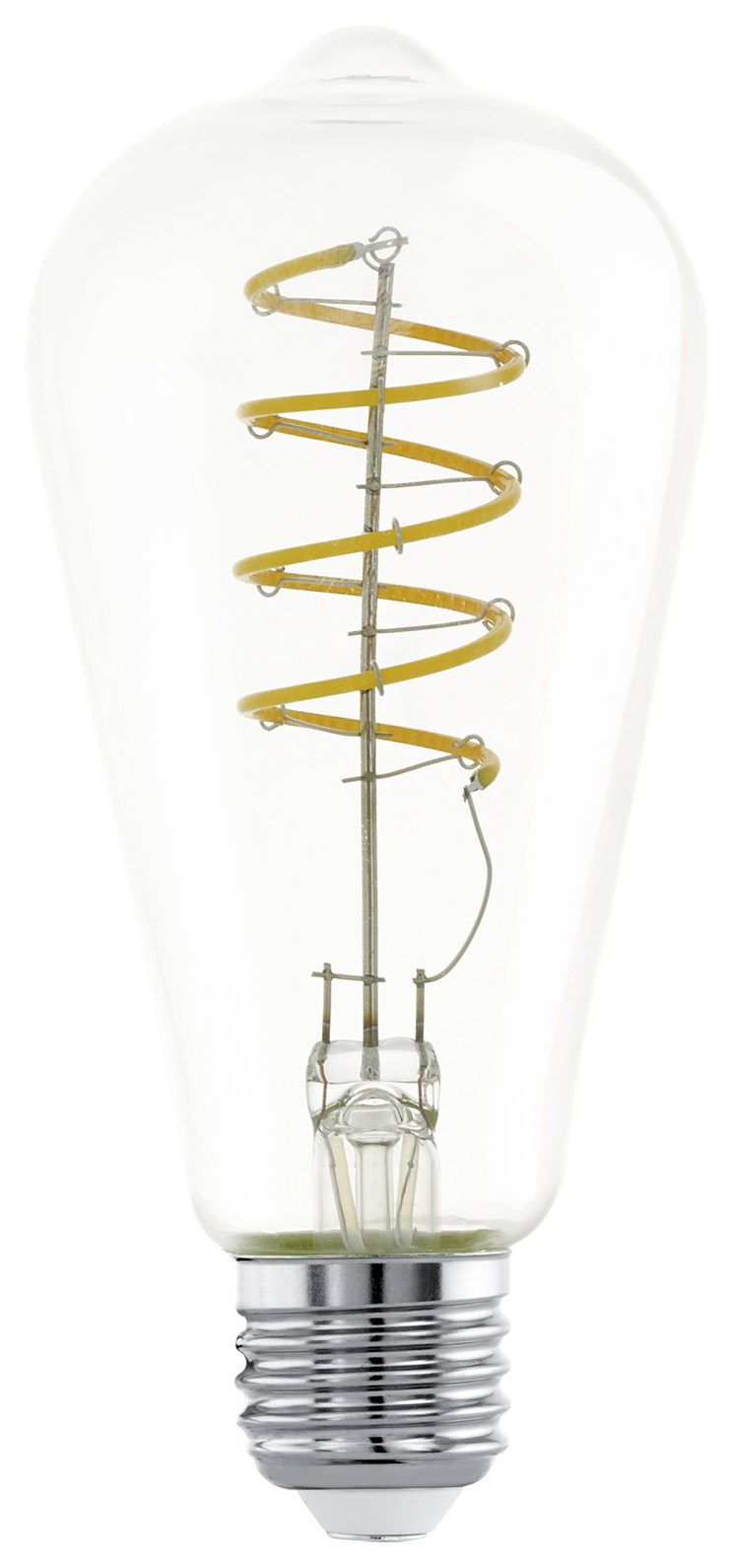 Image of Eglo LED Twisted Filament E27 Clear Light Bulb - 4W