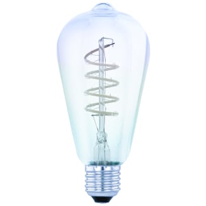 Eglo LED Dimmable Twisted Filament E27 Iridescent Light Bulb - 4W