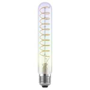 Eglo LED Dimmable Tube Twisted Filament E27 Iridescent Light Bulb - 4W
