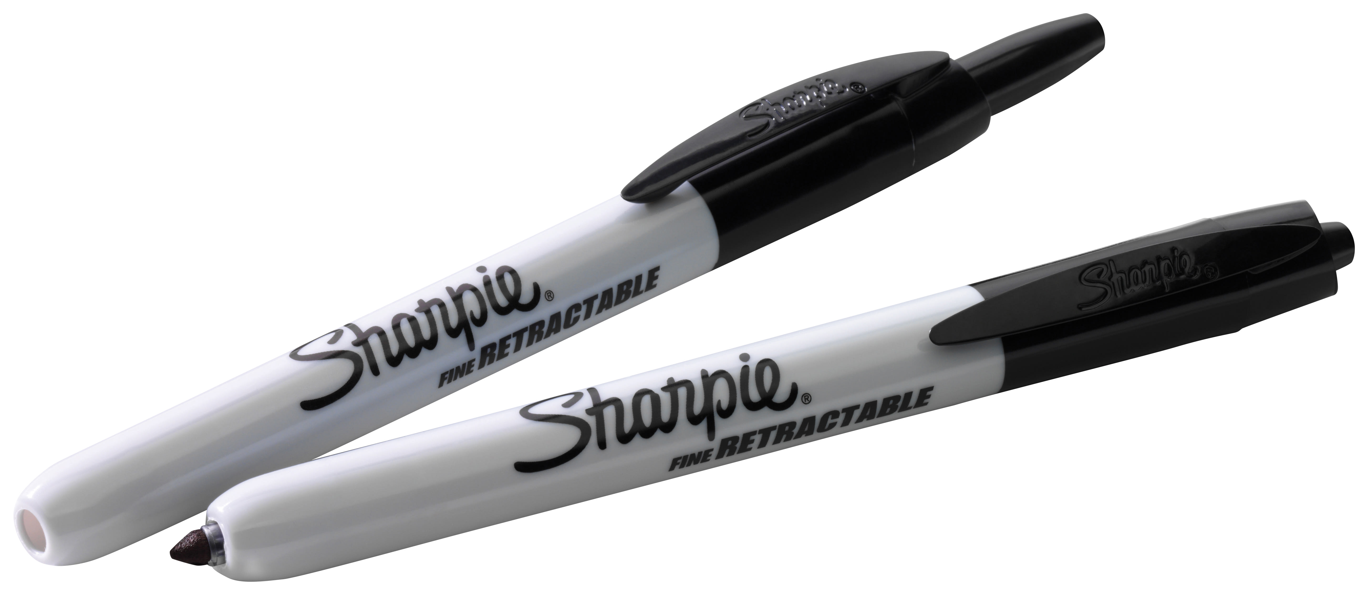 Sharpie Retractable Fine Black Permanent Marker - Single