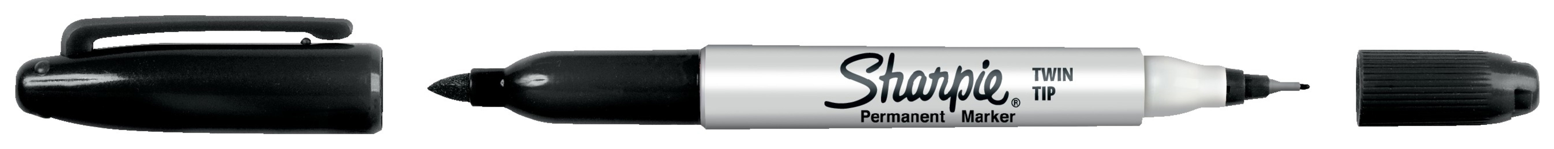 Image of Sharpie Black Twin Tip Permanent Marker - Single