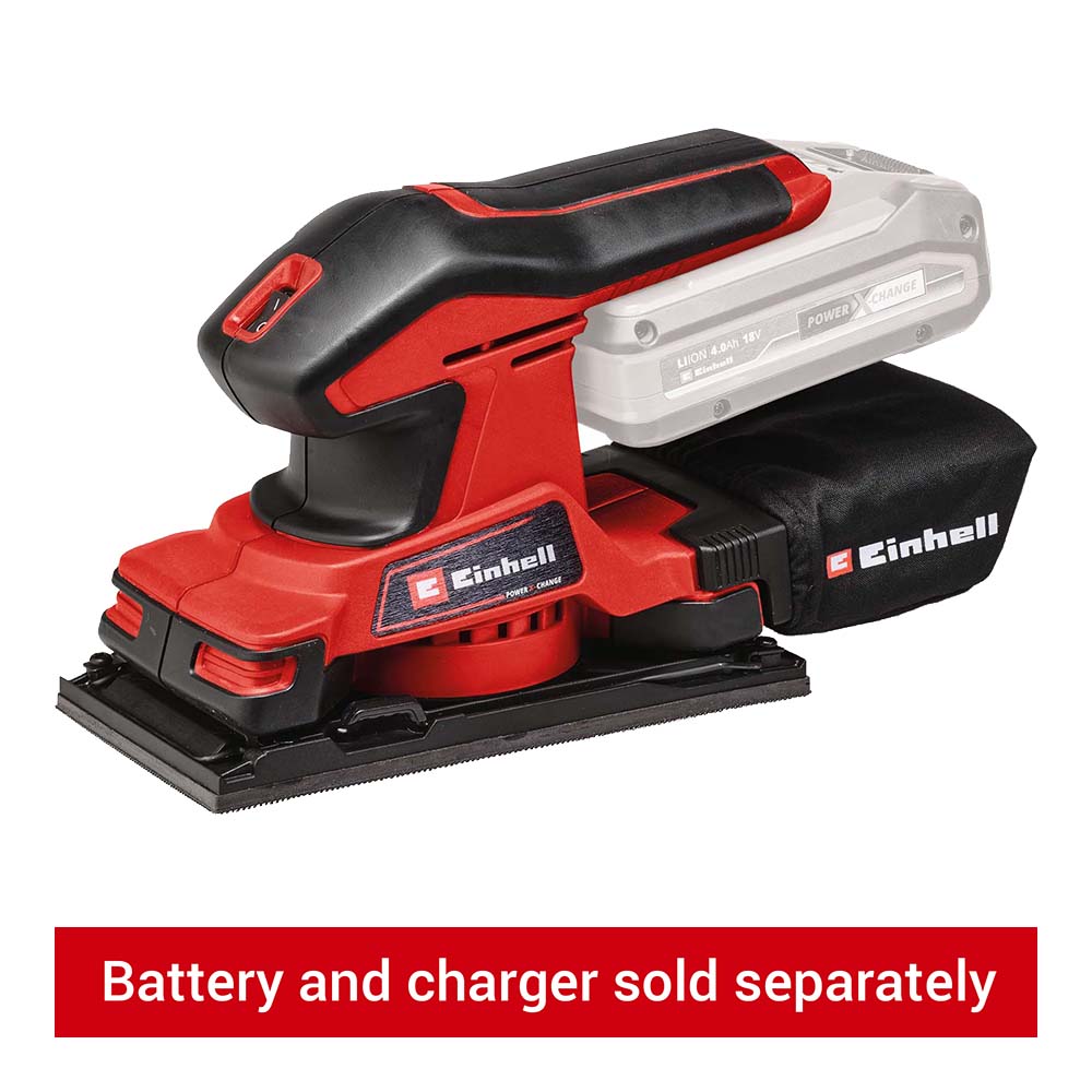 Einhell Power X-Change TC-OS 18/187 Li-Solo Cordless 1/3 Sheet Sander - Bare