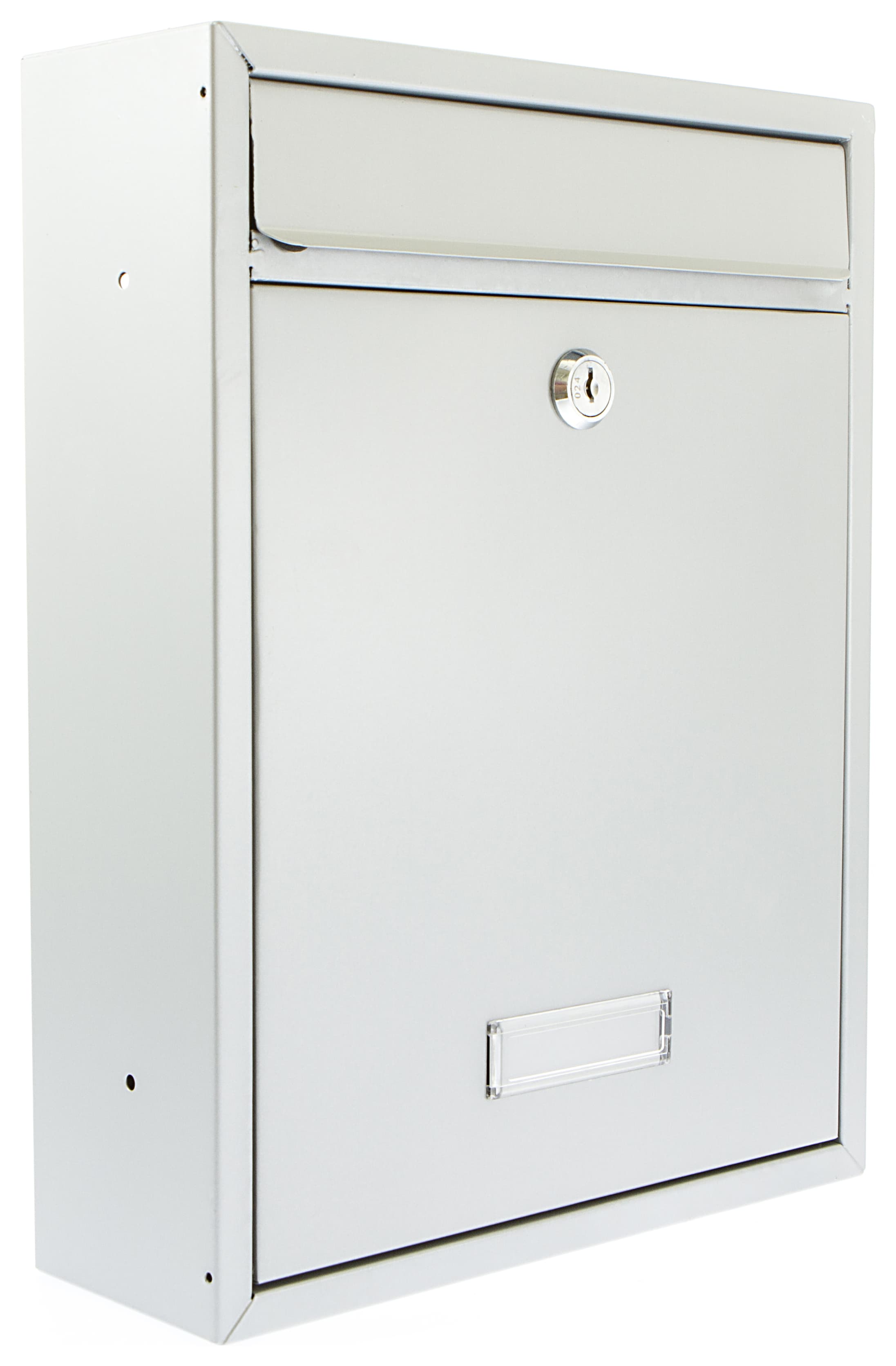 BurgWachter Trent Silver Post Box Wickes.co.uk