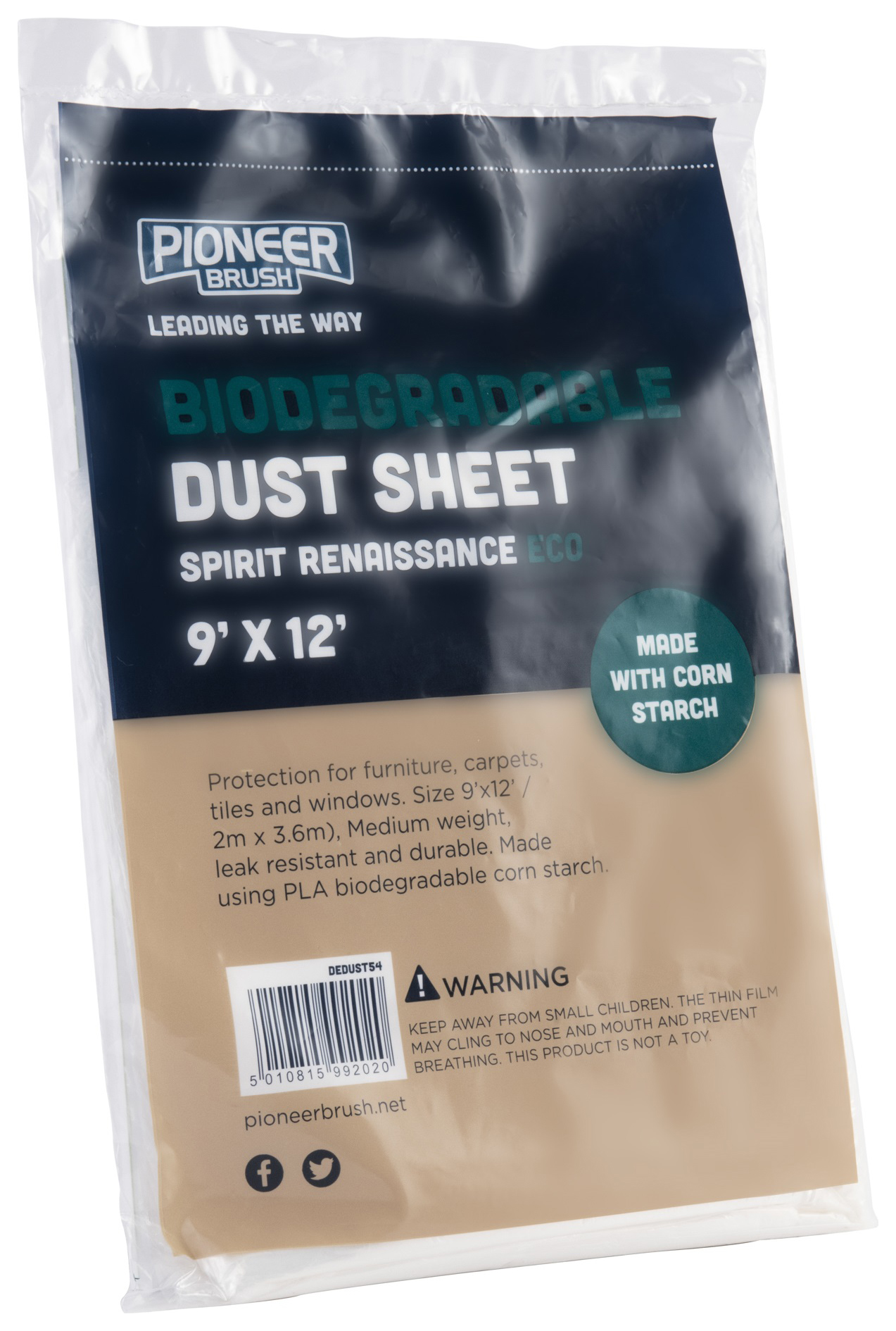 Pioneer Eco Biodegradable Dust Sheets - Pack of 3