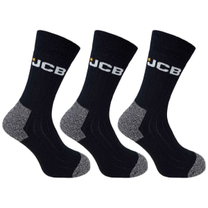 JCB JCBX000025 Workwear Apparel Socks Pack of 3 Size 6 - 11