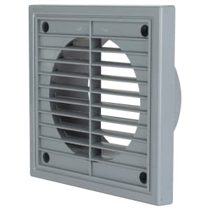 Manrose 100mm PVC Fixed Grille - Grey