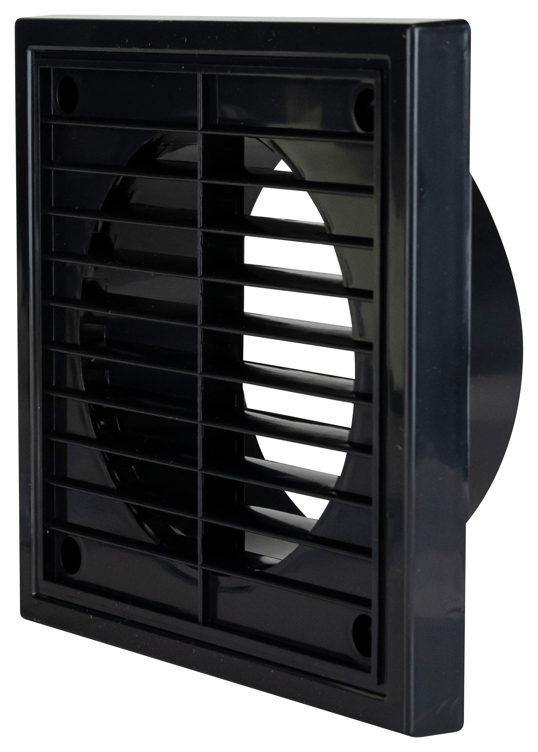 Manrose 100mm PVC Fixed Grille - Black