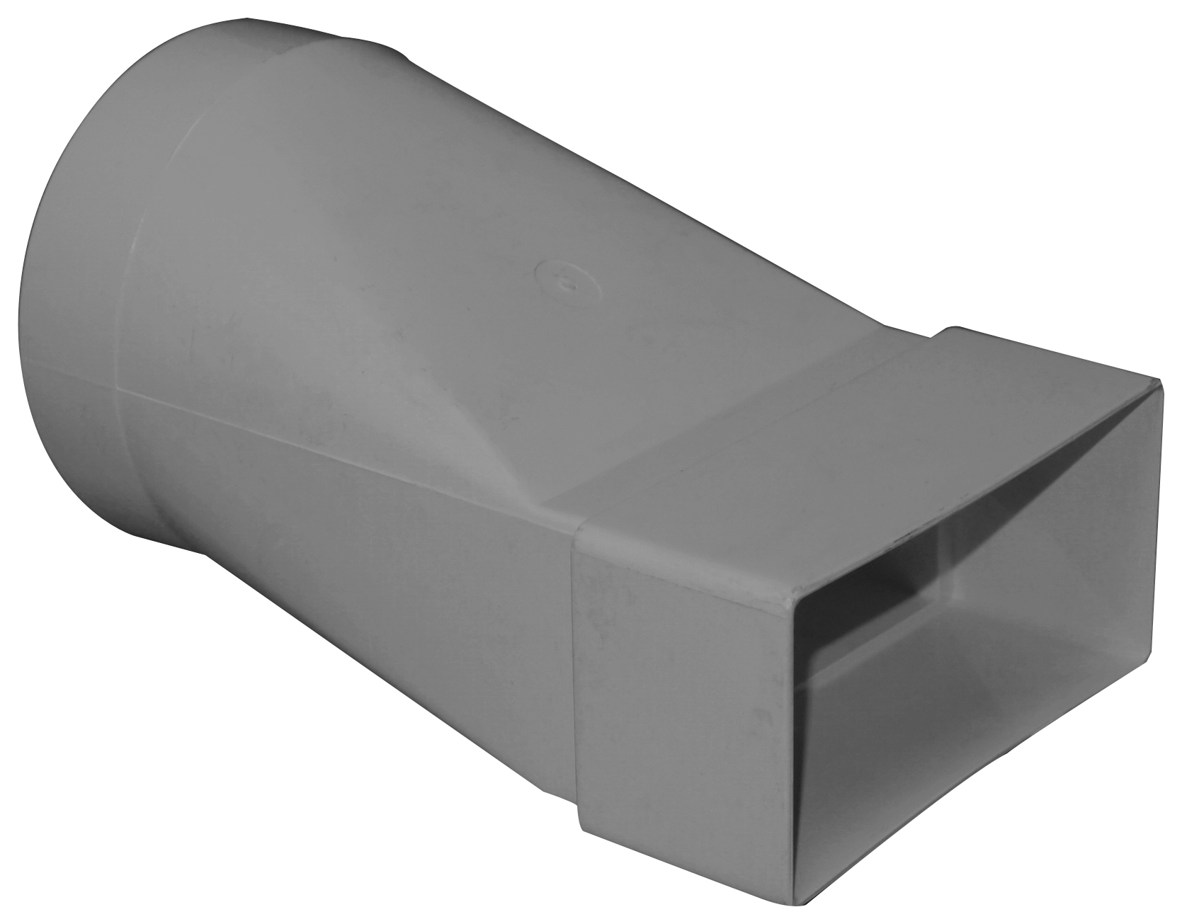 Image of Manrose Round to Rectangular Duct Adaptor - 204 x 60 x 100mm