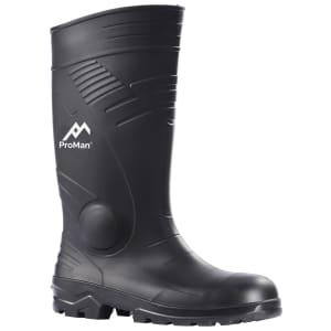 Image of Rokfall Washington Black Safety Wellington Boots - Size 8
