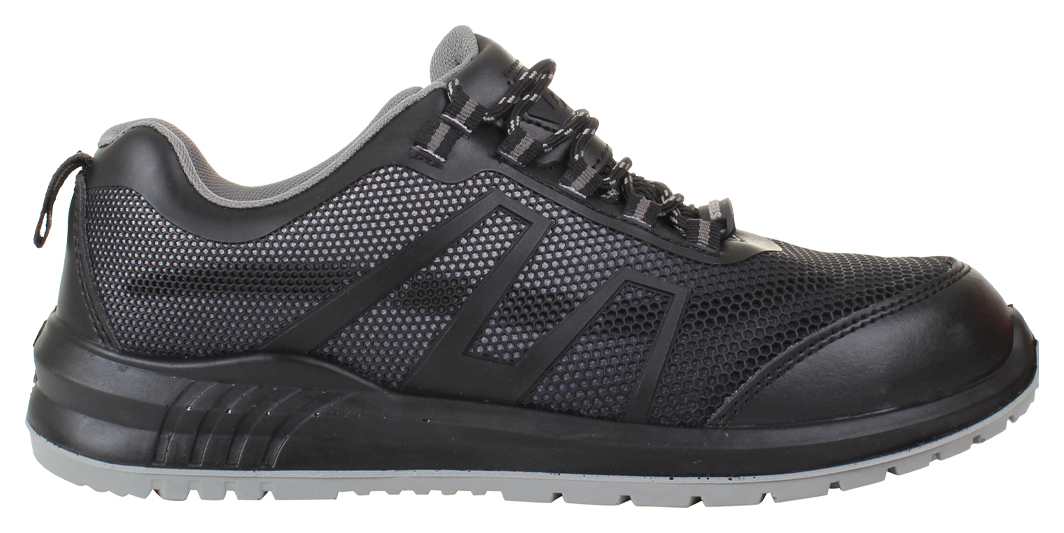 BlackRock Wilson Safety Trainers, in and Grey, KPU Mesh Upper, Size: 10