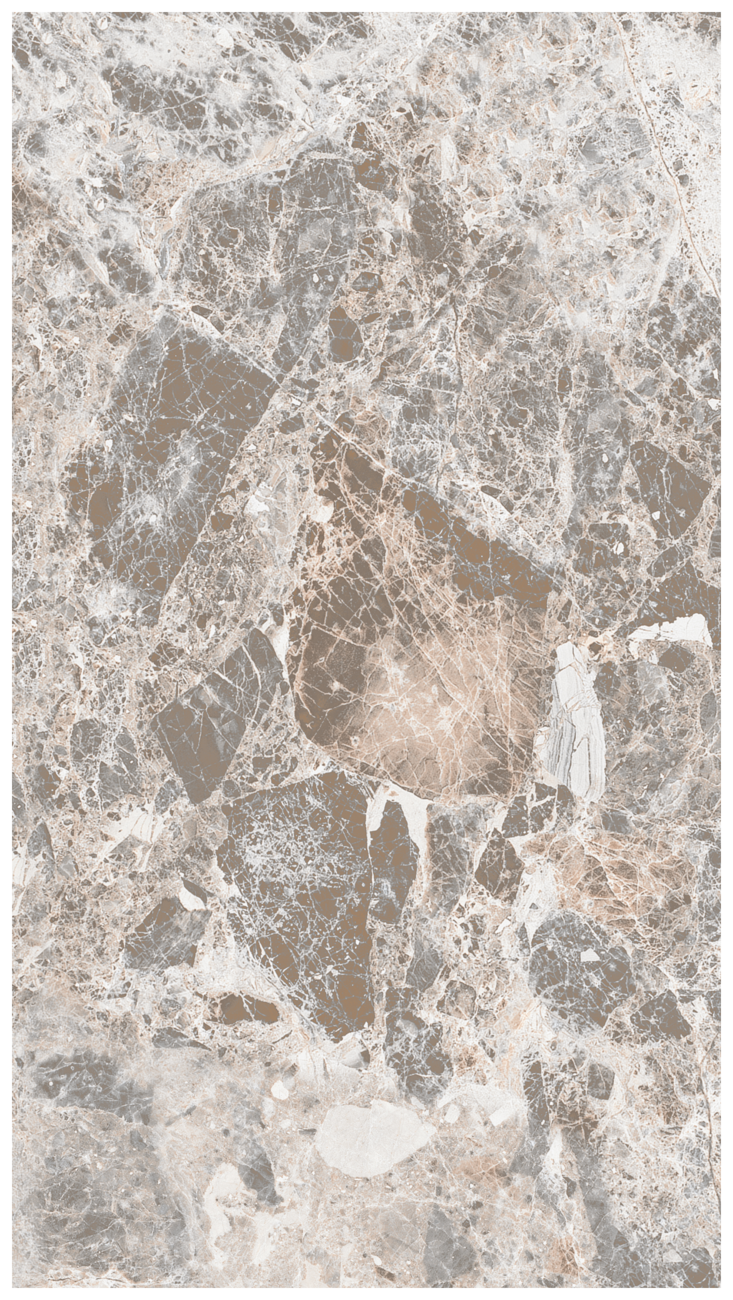 Wickes Avellino Cappuccino Grey Ceramic Wall & Floor Tile - 450 x 250mm - Single