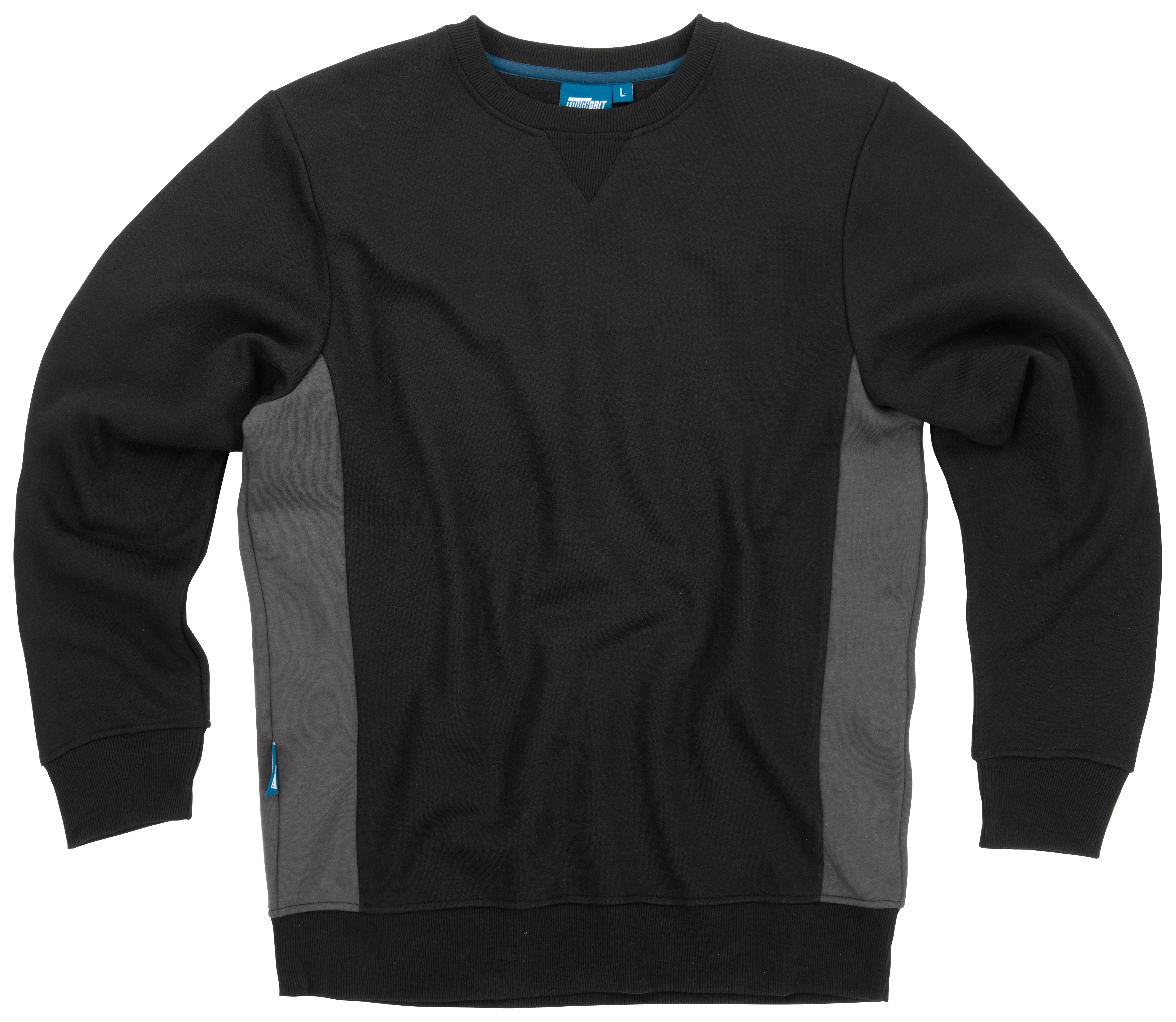 Tough Grit Sweatshirt, in Black and Grey, Size: M