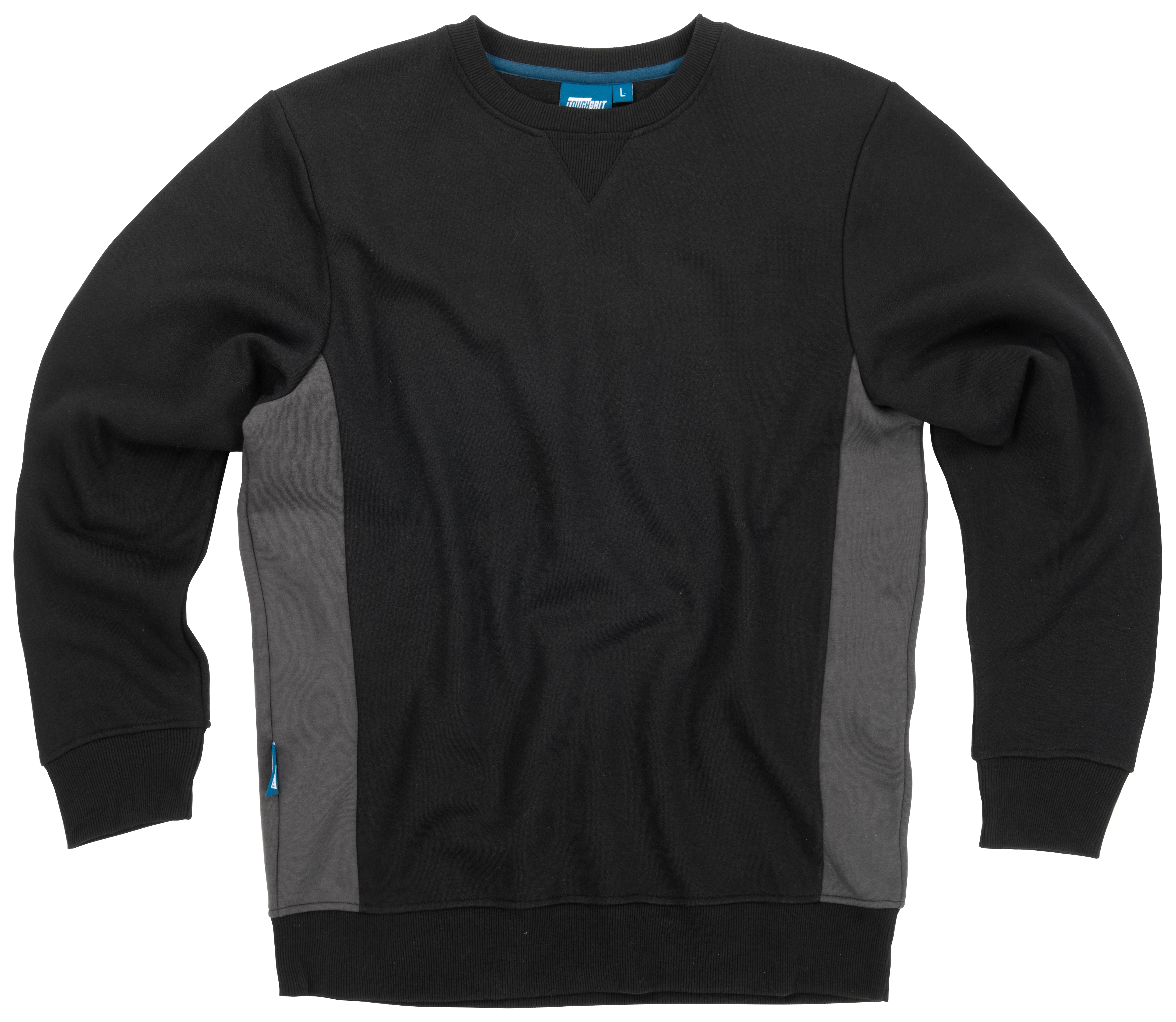 Image of Tough Grit Sweatshirt, in Black and Grey, Size: L