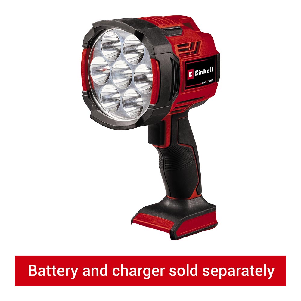 Image of Einhell Power X-Change TE-CL 18/2500 Bare LiAC-Solo Cordless Work Light, in Red and Black