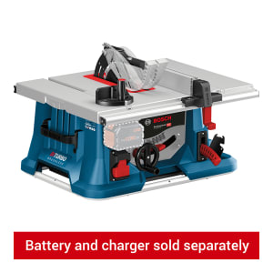 Image of Bosch Professional Gts 18V-216 18V Bare Brushless Cordless Biturbo Table Saw, in Lightweight