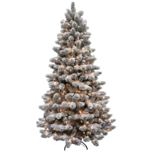 Snowy Smithfield 6ft Christmas Tree with 300 LED Lights