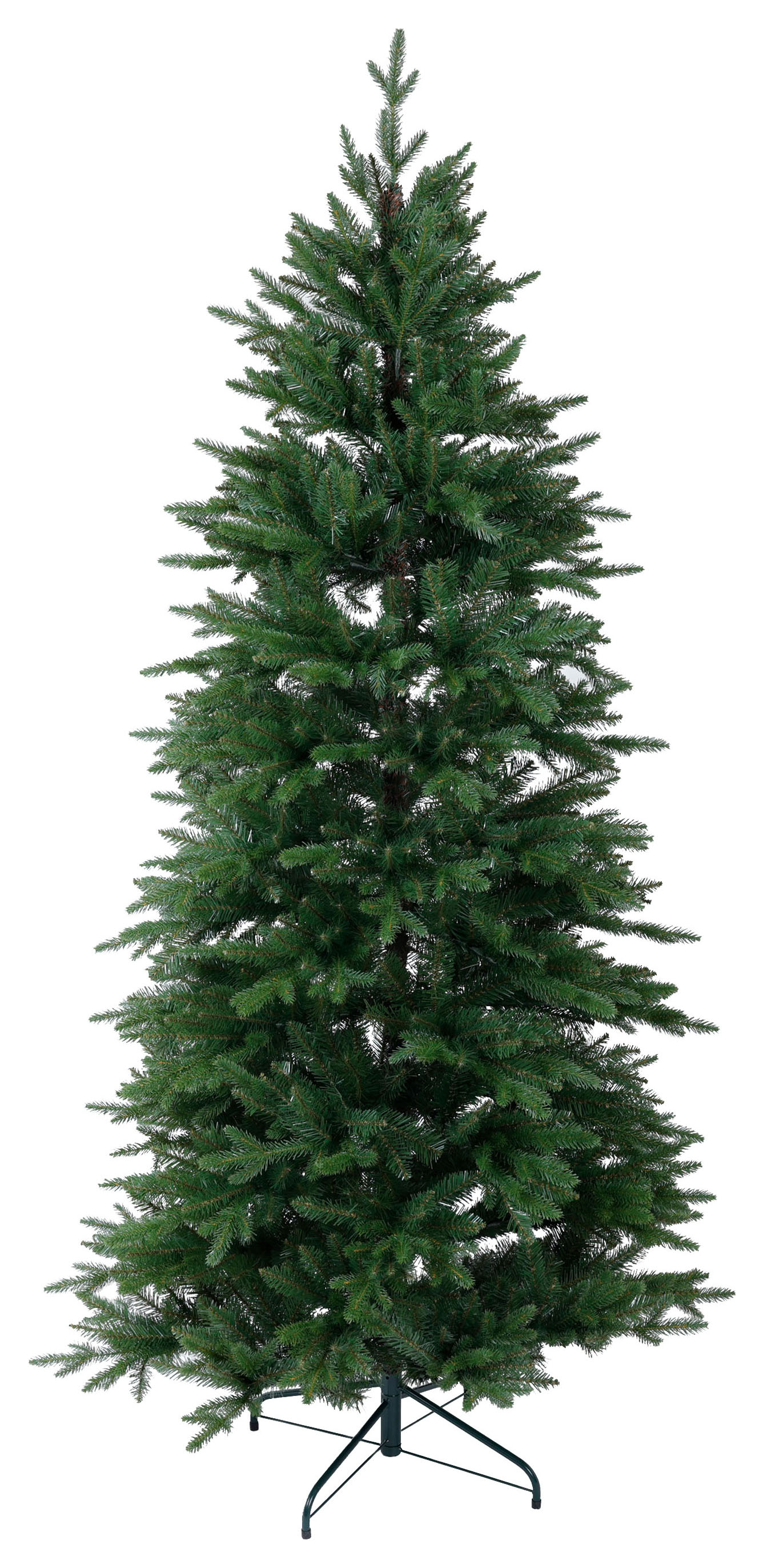 Charles Bentley Luxury 7ft Slimline Faux Nordic Spruce Hinged Christmas Tree