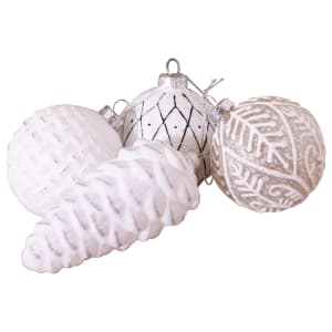 Charles Bentley Scandi Inspired Glass Baubles - Pack of 12