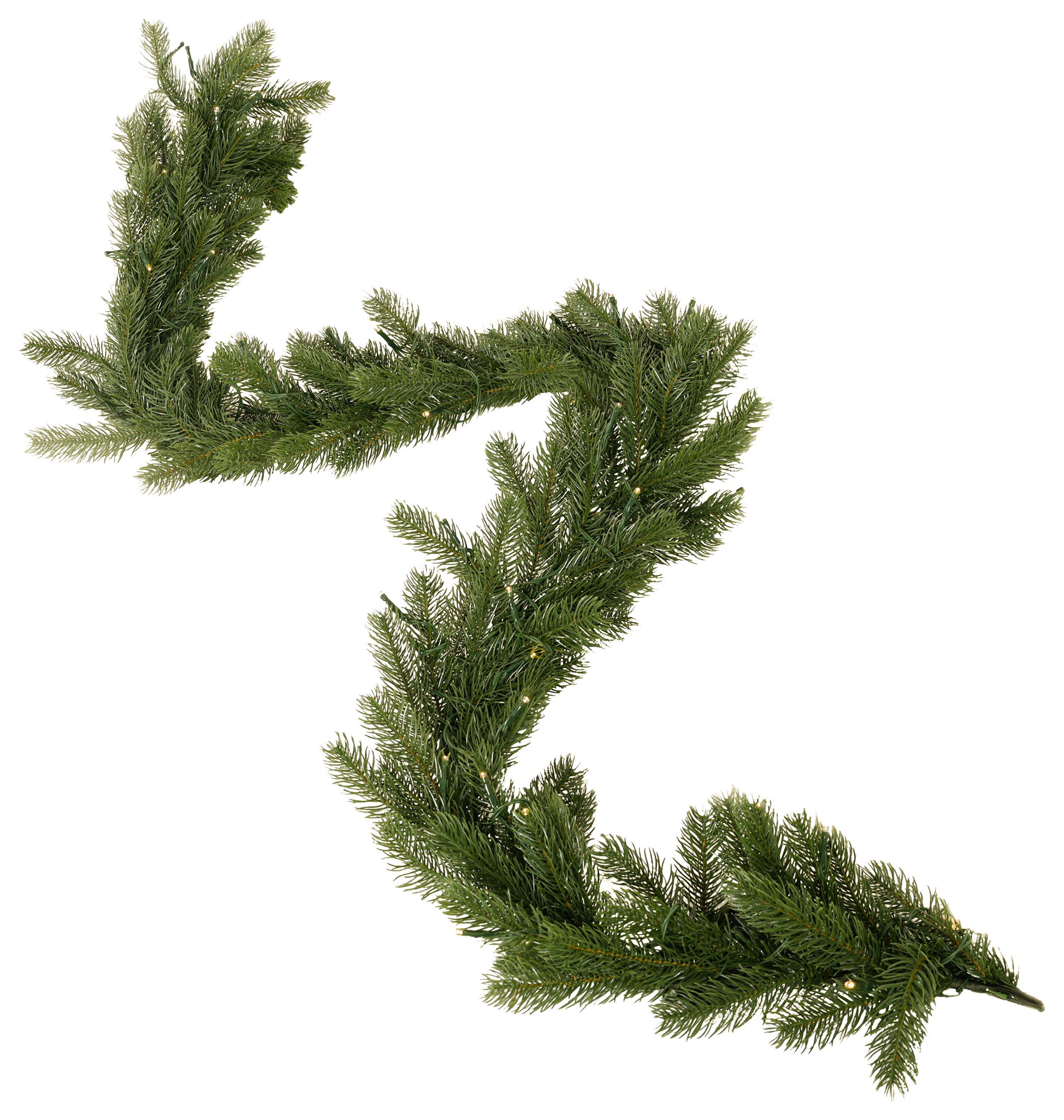 Charles Bentley Faux Pre-Lit Decorative Christmas Garland - 6ft