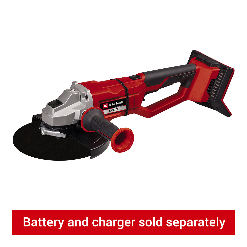 Image of Einhell Power X-Change AXXIO 36/230 Q 36V 230mm Quick Release Brushless Angle Grinder - Bare