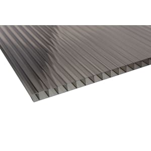 Image of 10mm Bronze Multiwall Polycarbonate Sheet - 3000 x 700mm