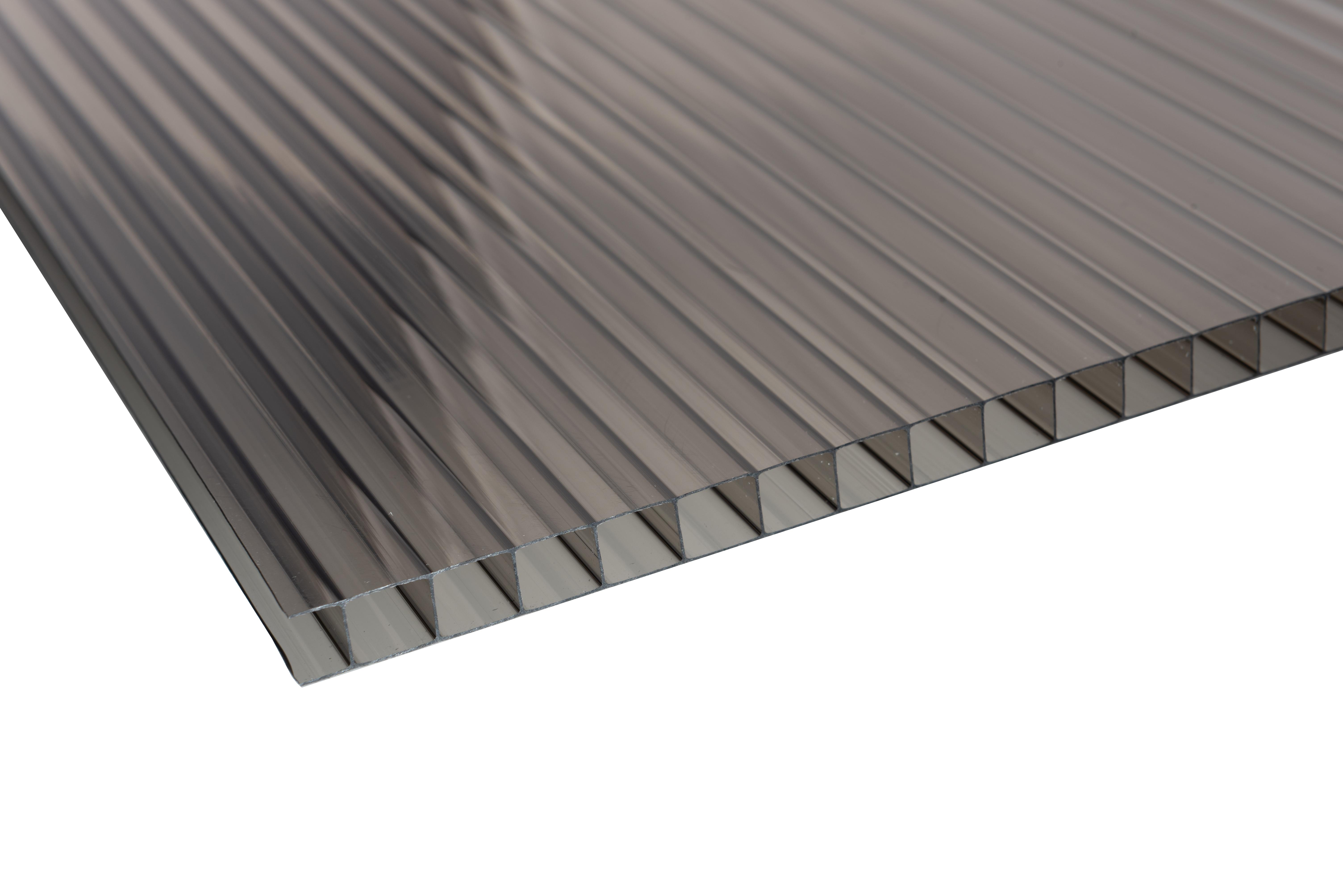 Image of 10mm Bronze Multiwall Polycarbonate Sheet - 2500 x 1050mm