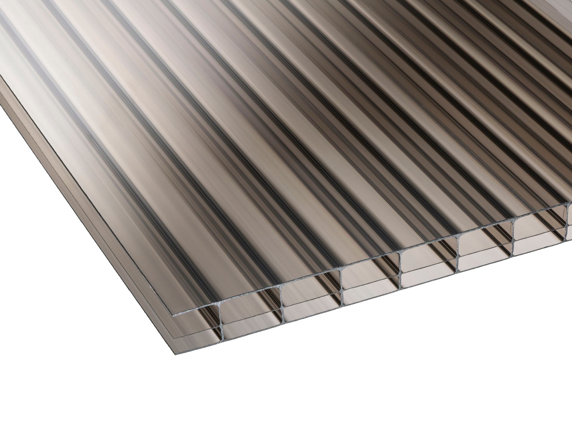 16mm Bronze Multiwall Polycarbonate Sheet 700mm