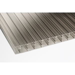 Image of 25mm Bronze Multiwall Polycarbonate Sheet - 2500 x 700mm