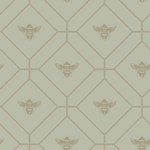 Holden Decor Honeycomb Bee Green Wallpaper  x 53cm 