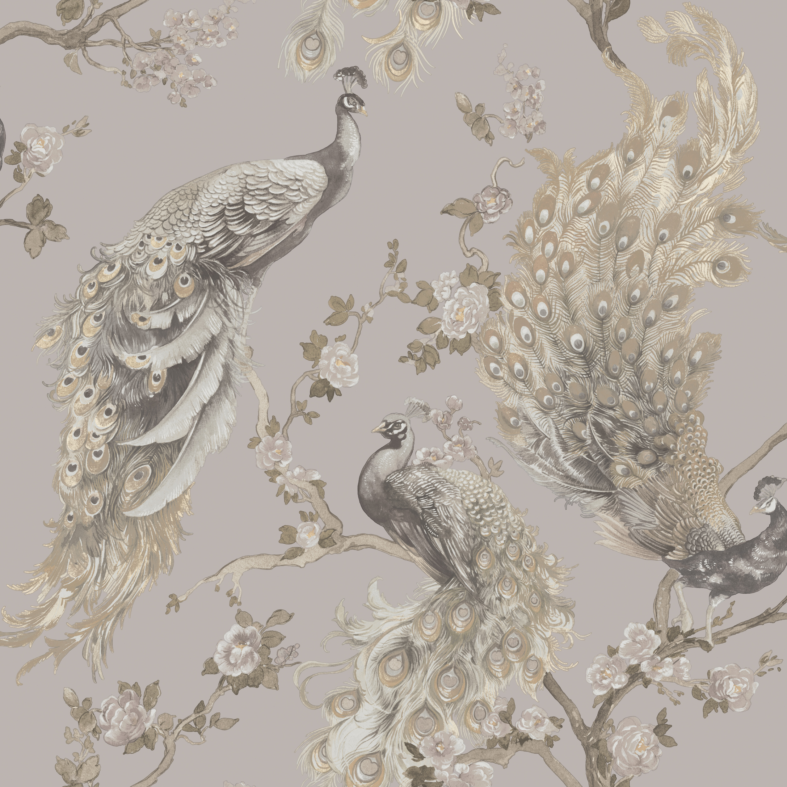 Image of Holden Decor Menali Grey Wallpaper - 10.05m x 53cm