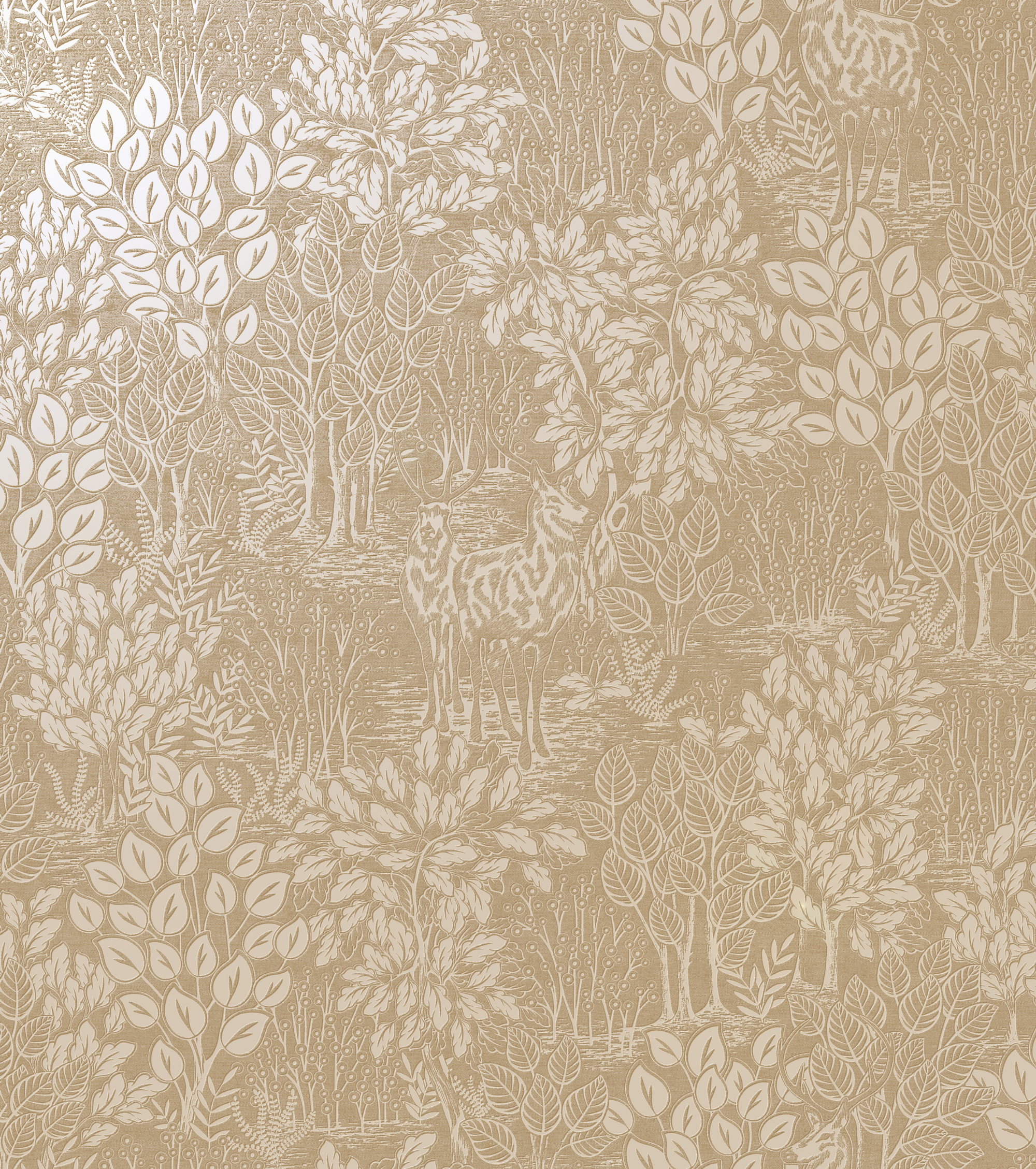 Image of Holden Decor Majella Gold Wallpaper - 10.05m x 53cm
