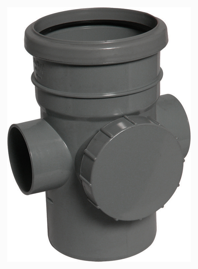 Floplast 110mm Soil Access Pipe - Anthracite Grey SP274AG