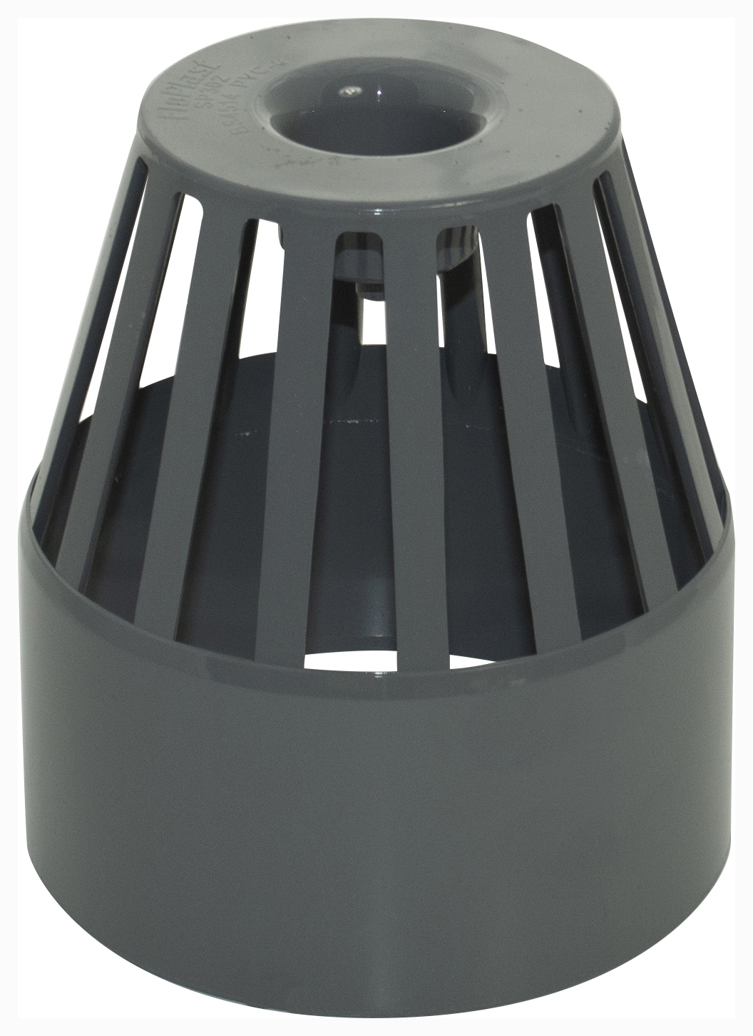 FloPlast 110mm Soil Pipe Vent Terminal - Anthracite Grey