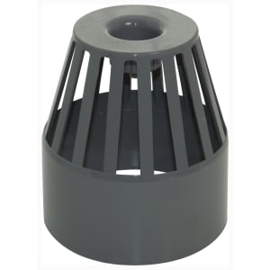 Floplast 110mm Soil Pipe Vent Terminal - Anthracite Grey