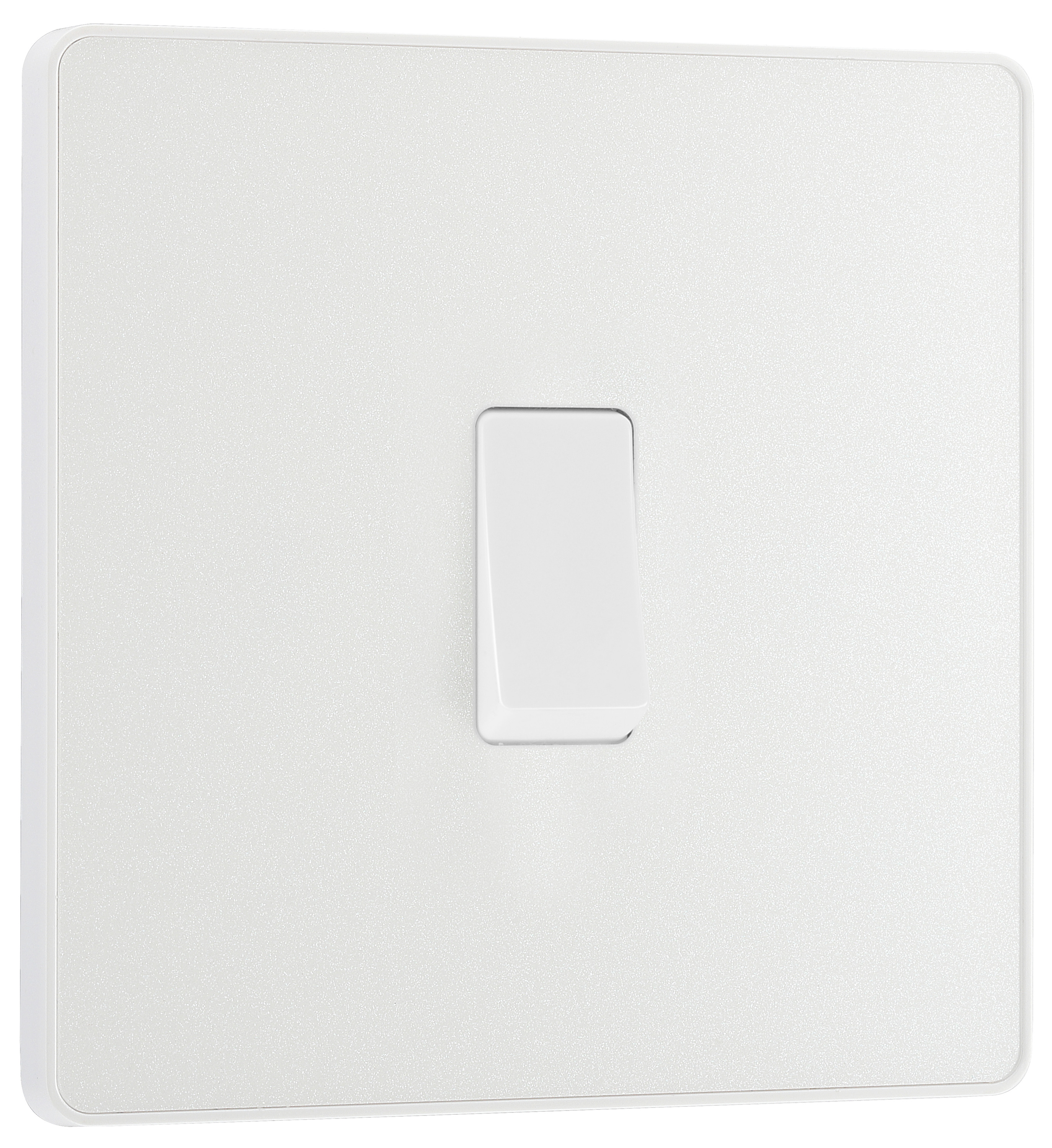 Image of BG Evolve Pearlescent White 20A 16Ax Single Intermediate Light Switch